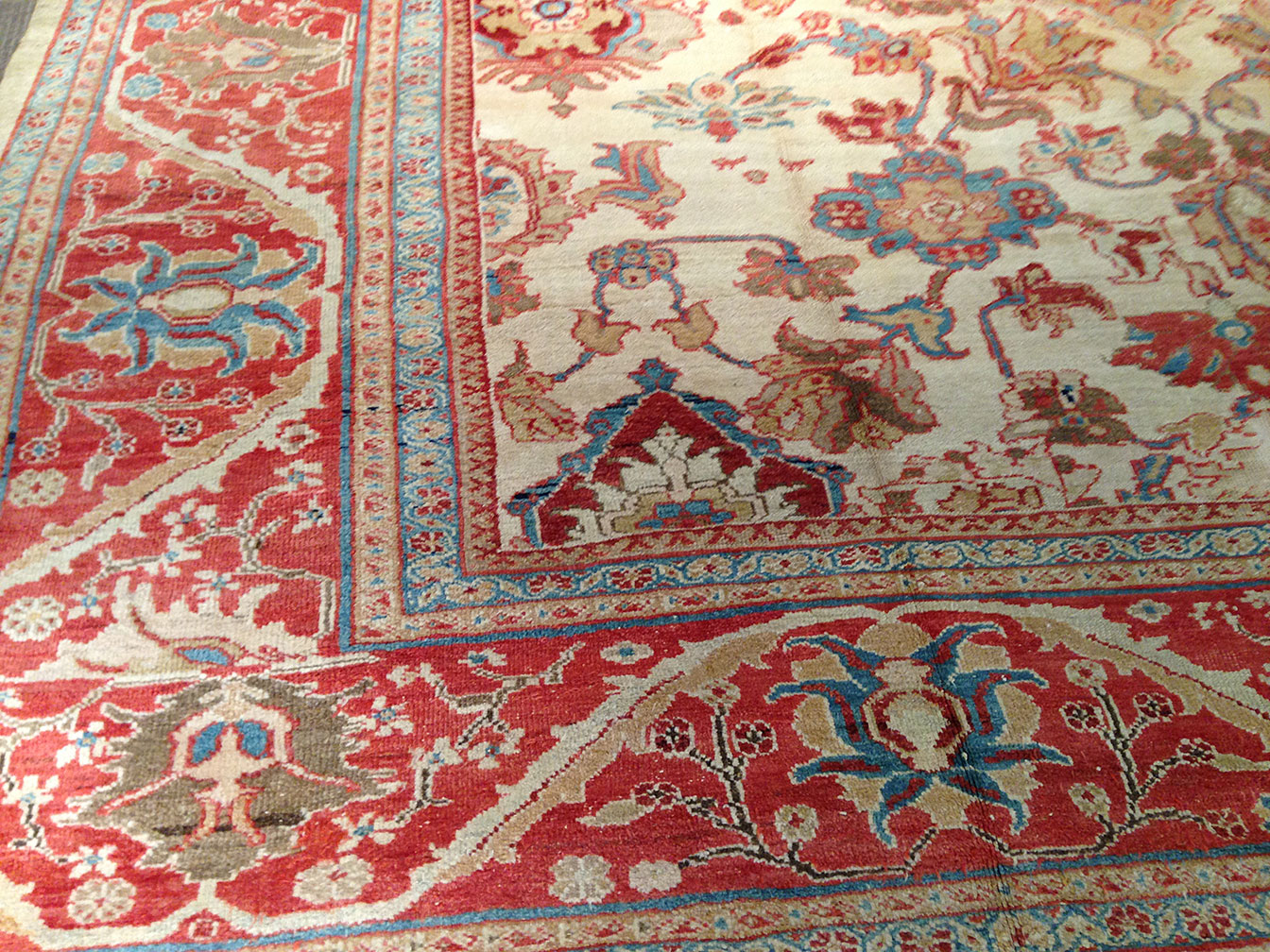 Antique sultan abad Carpet - # 9810