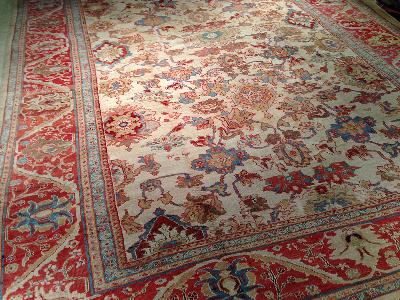 Antique sultan abad Carpet - # 9810