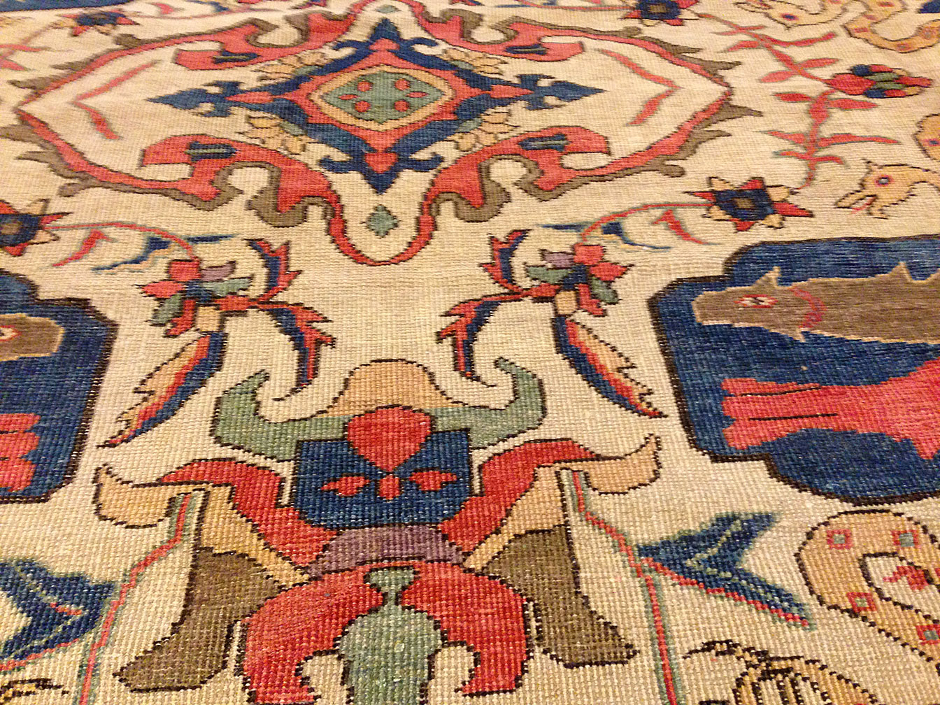 Antique sultan abad Carpet - # 9825