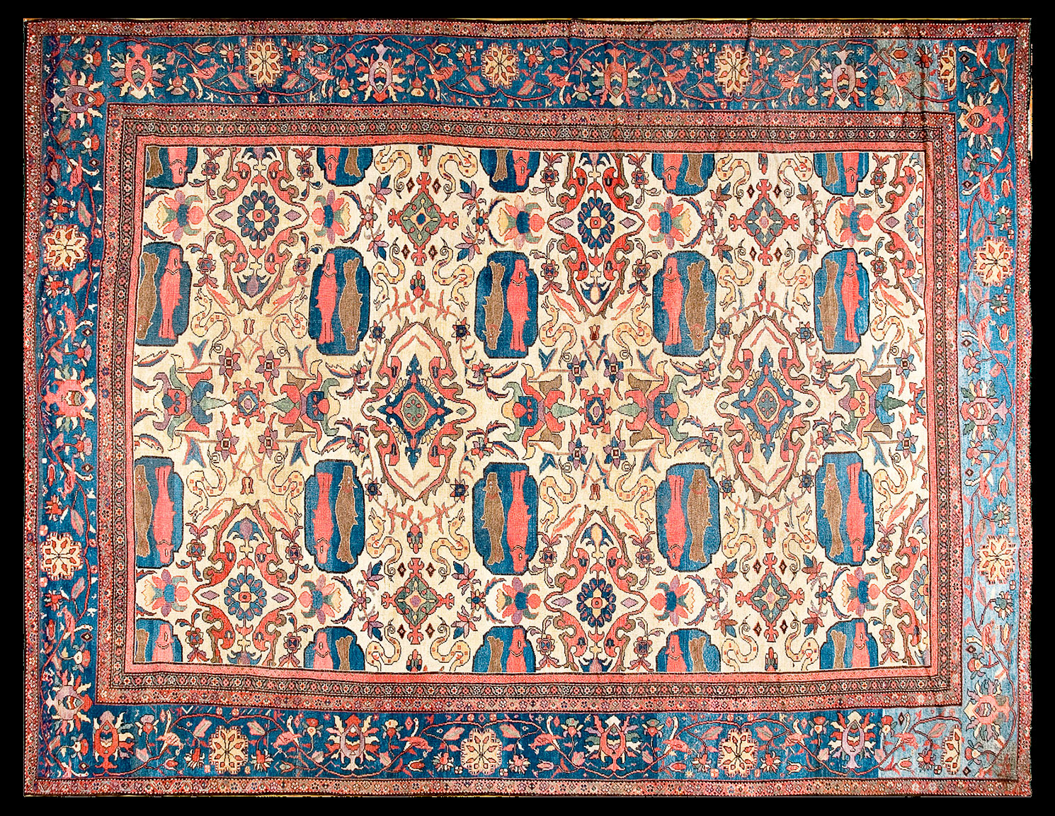 Antique sultan abad Carpet - # 9825