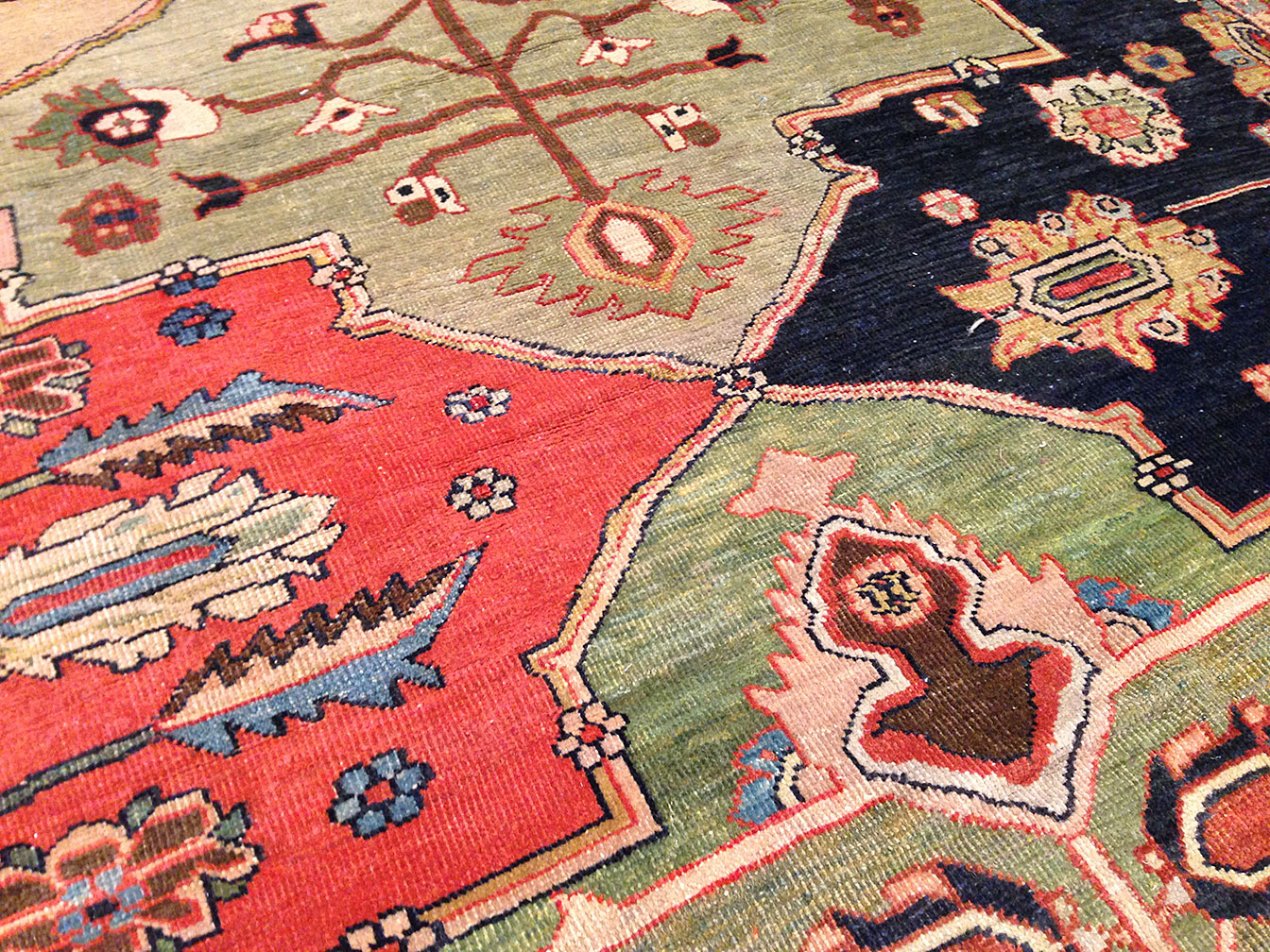 Antique sultan abad Carpet - # 9832