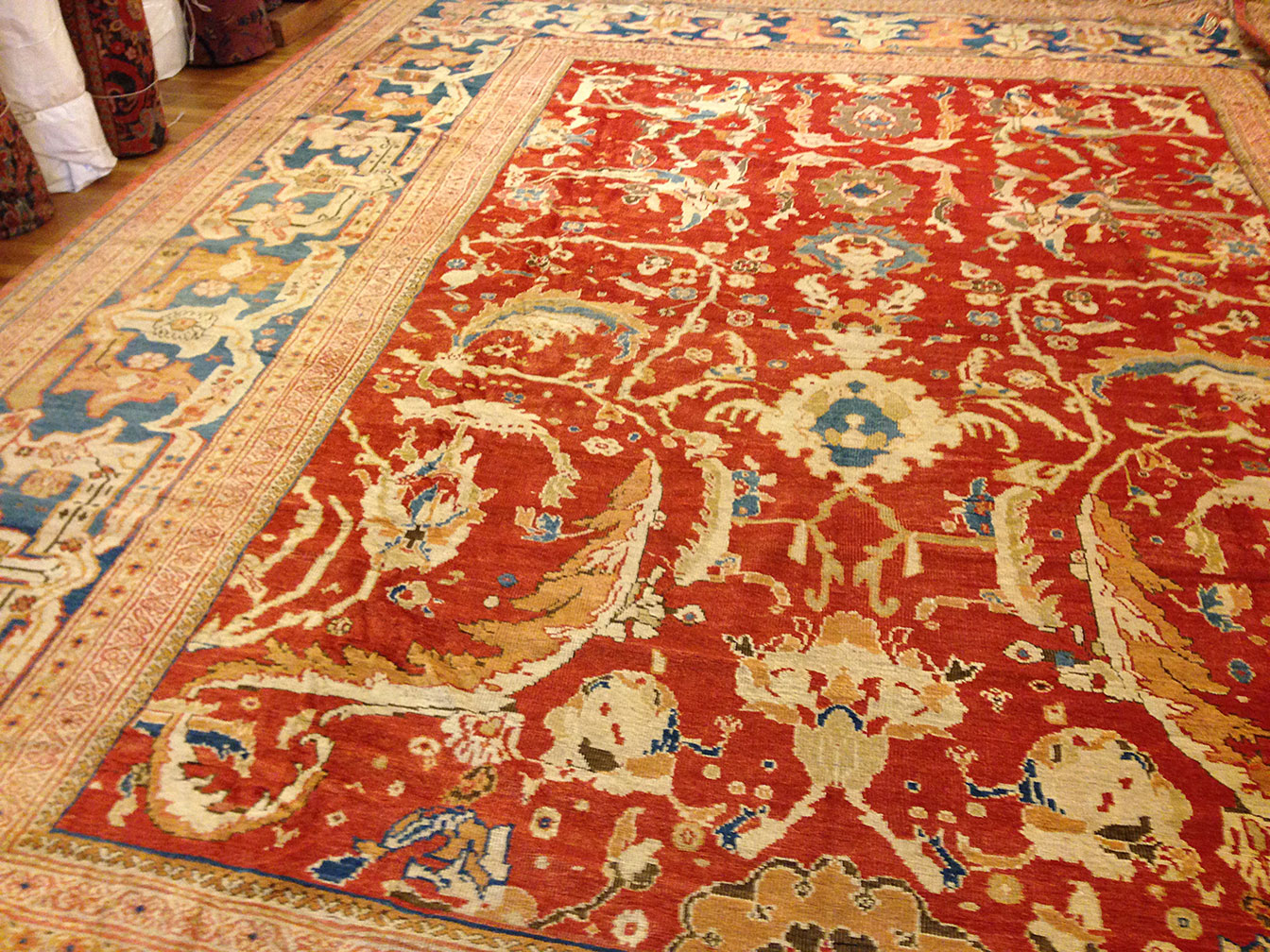 Antique sultan abad Carpet - # 9834