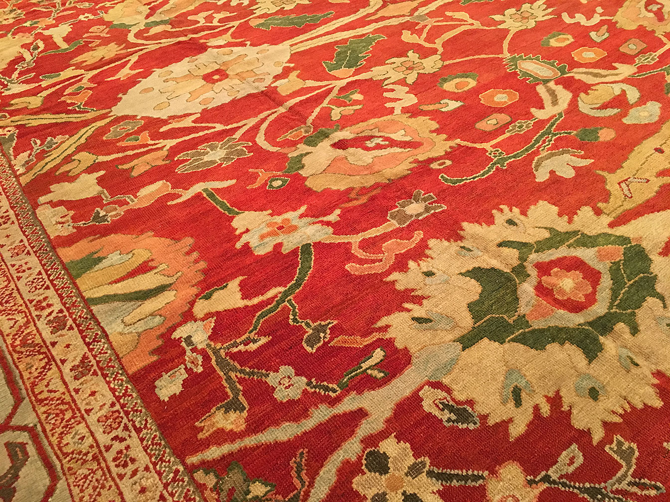 Antique sultan abad Carpet - # 9869