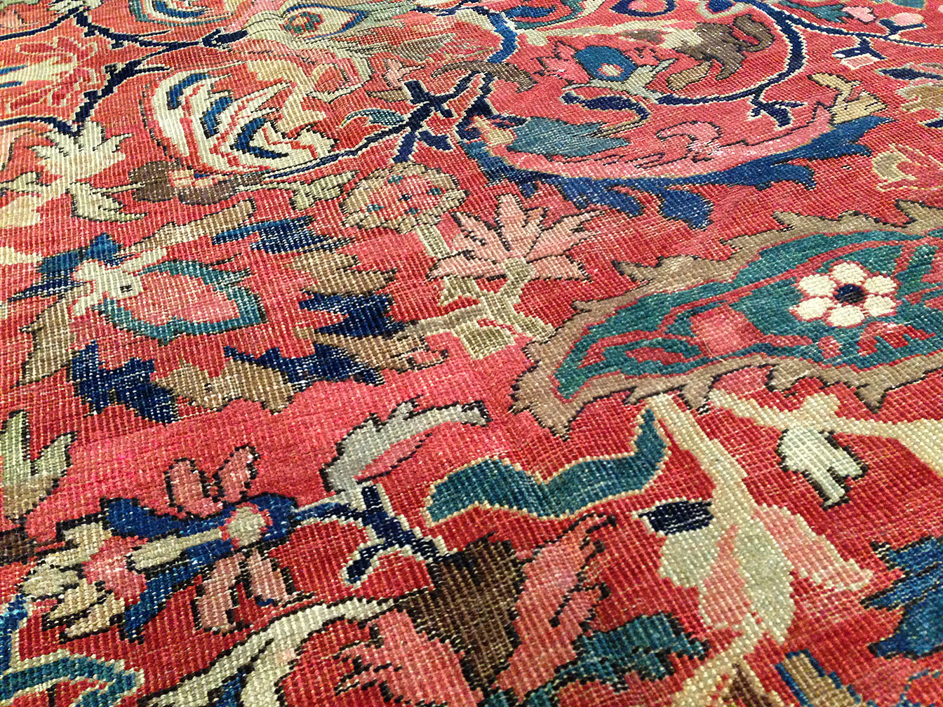 Antique sultan abad Carpet - # 9891
