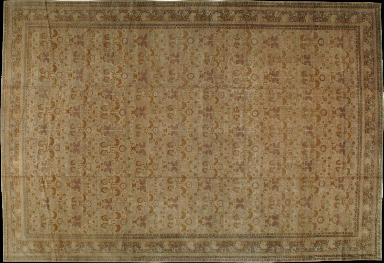 Antique tabriz Carpet - # 11311