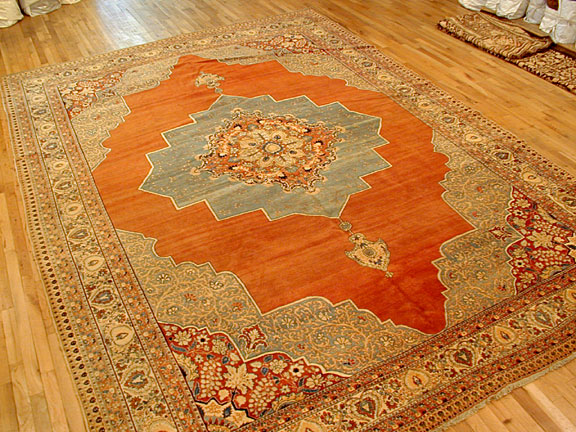 Antique tabriz Carpet - # 3807