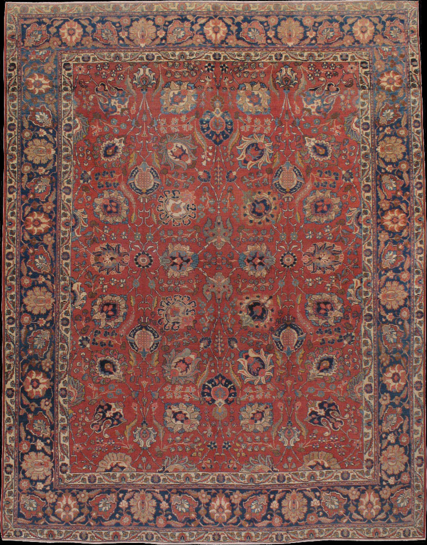 Antique tabriz Carpet - # 41125