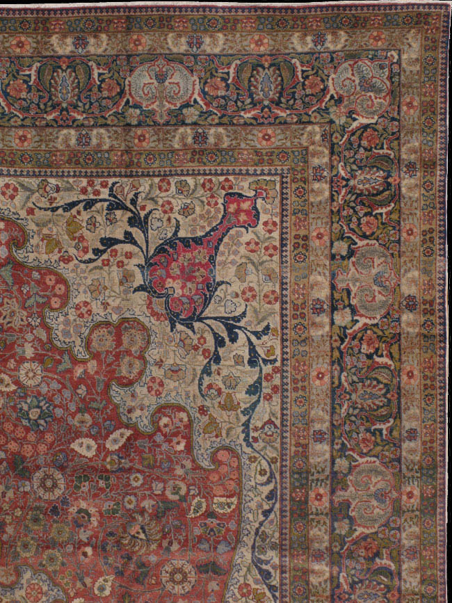Antique tabriz Carpet - # 41526
