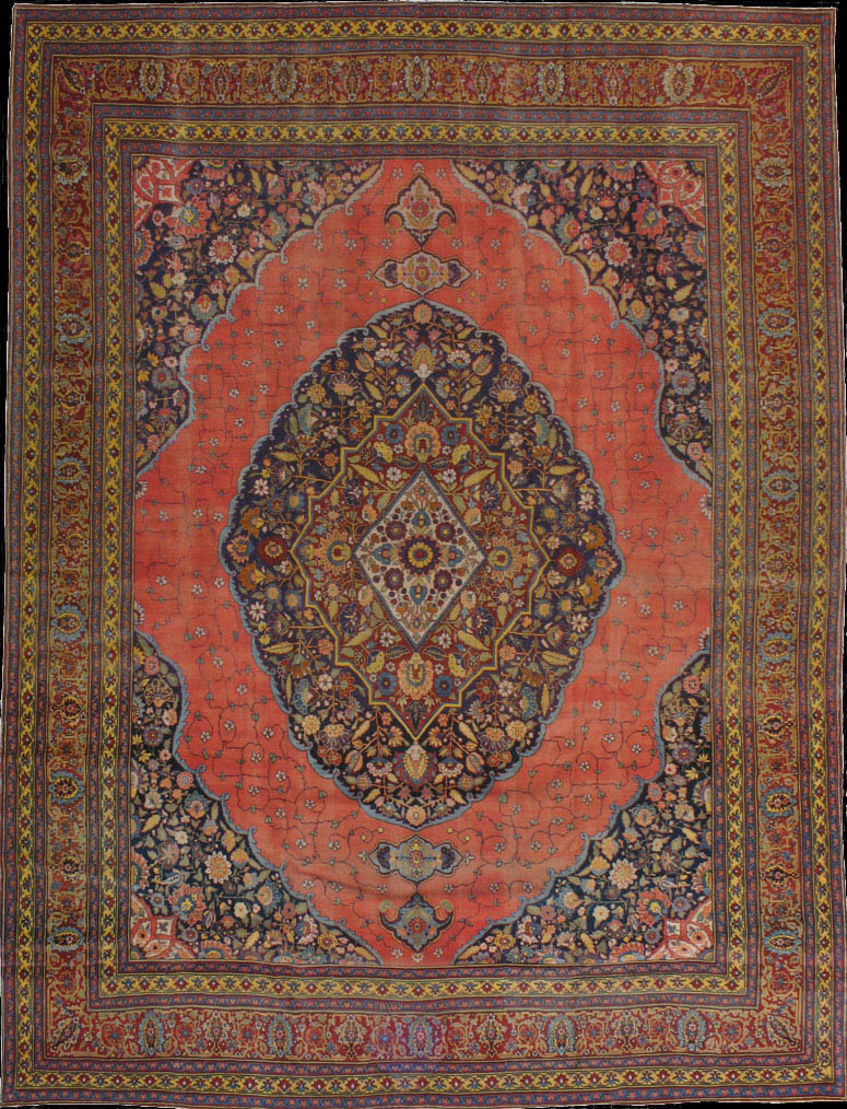 Antique tabriz Carpet - # 42135