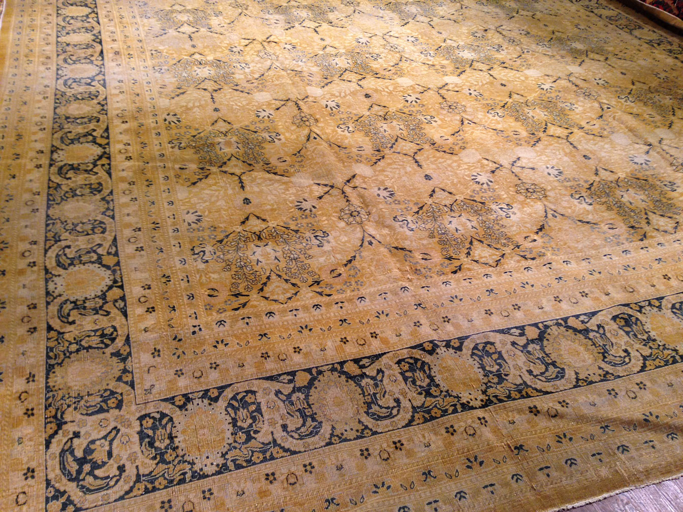 Antique tabriz Carpet - # 4975