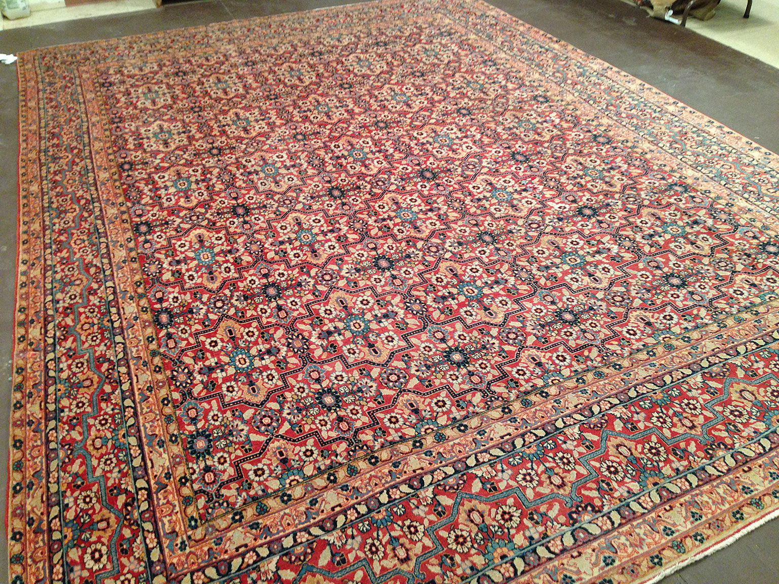 Antique tabriz Carpet - # 50888