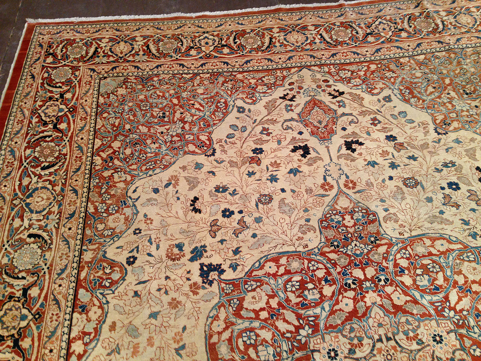 Antique tabriz Carpet - # 50891