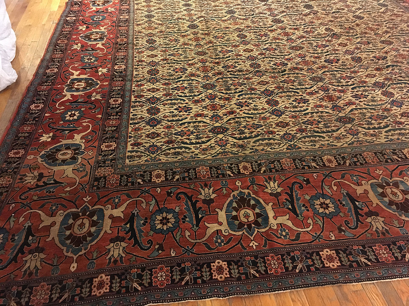 Antique tabriz Carpet - # 51580
