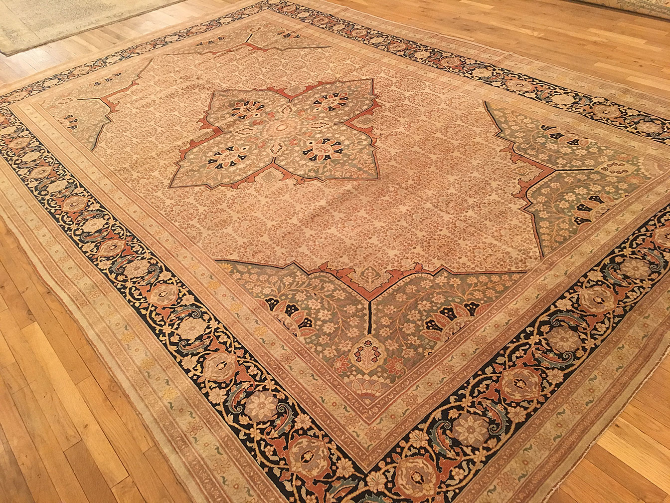 Antique tabriz Carpet - # 52607