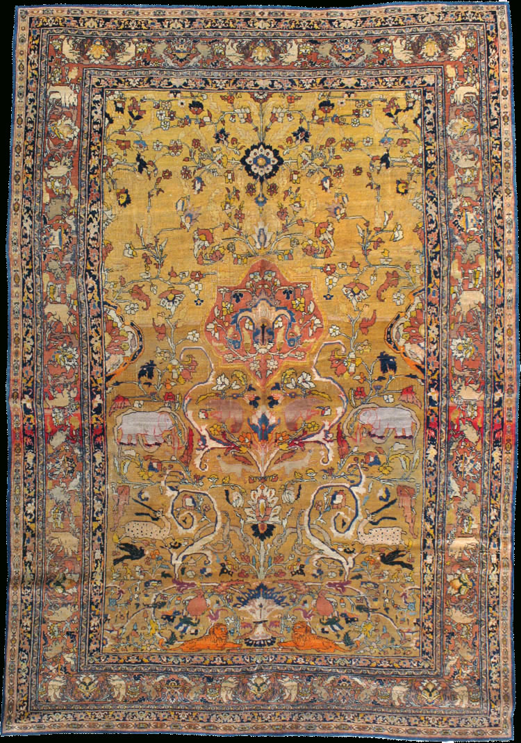 Antique tabriz Carpet - # 53068