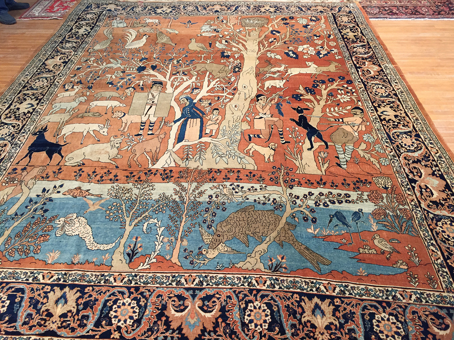 Antique tabriz Carpet - # 54178