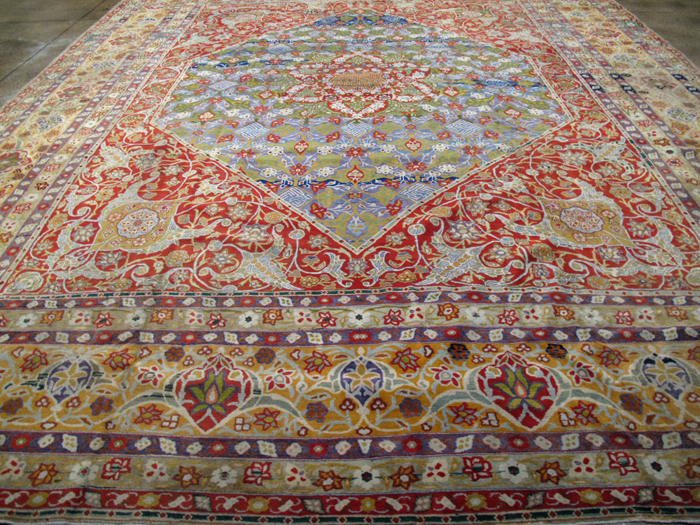 Antique tabriz Carpet - # 57327