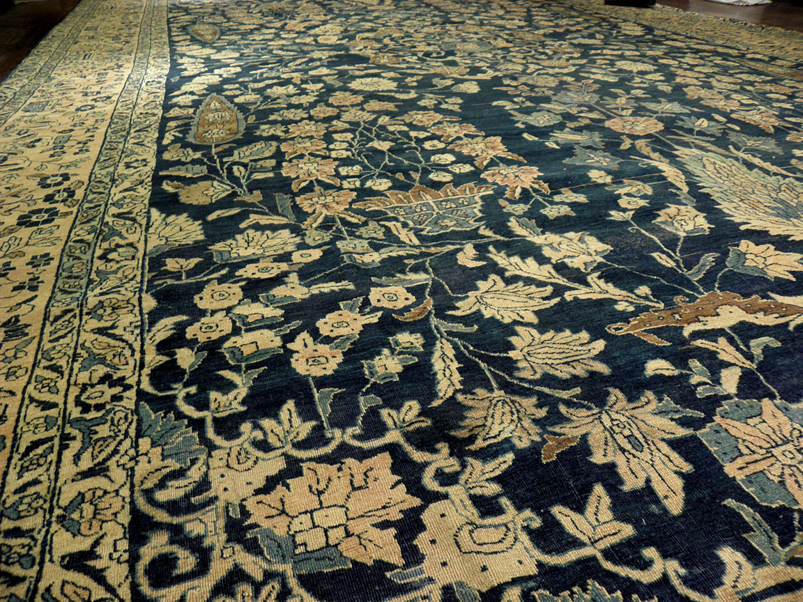 Antique tabriz Carpet - # 7366