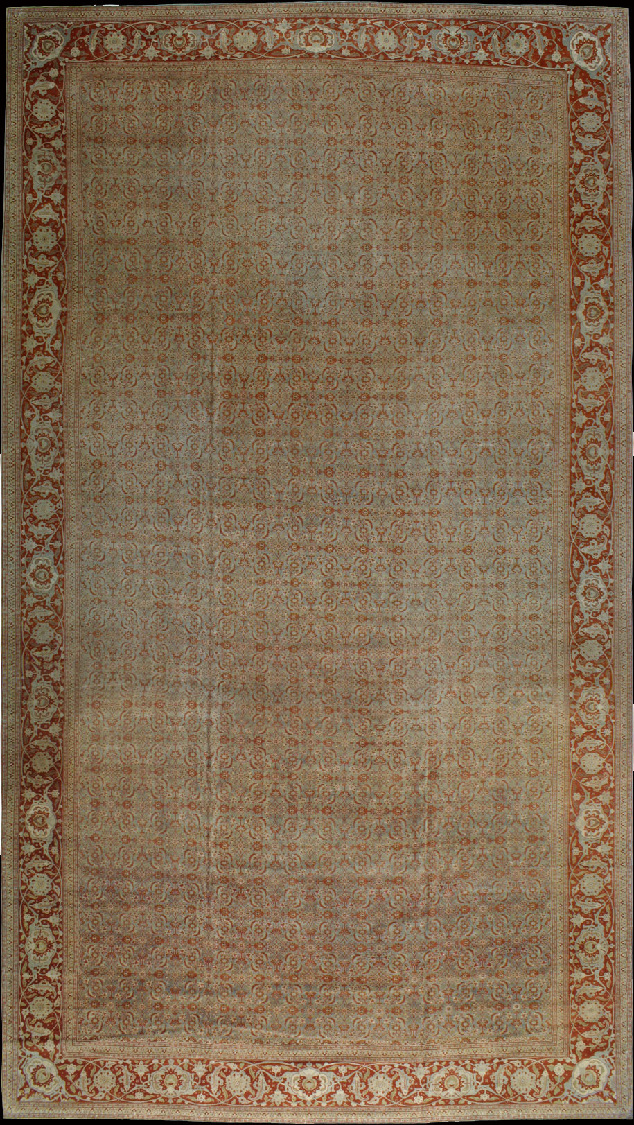Antique tabriz Carpet - # 8499