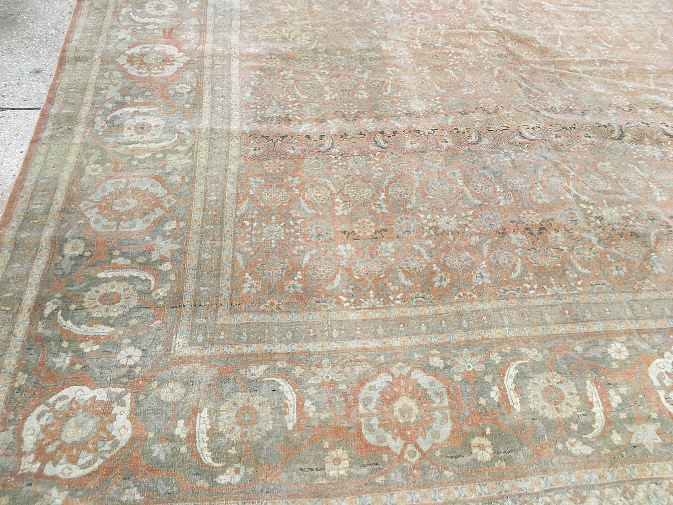 Antique tabriz Carpet - # 8835