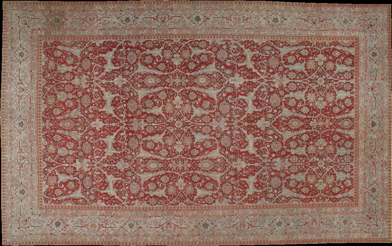 Antique tabriz Carpet - # 9257