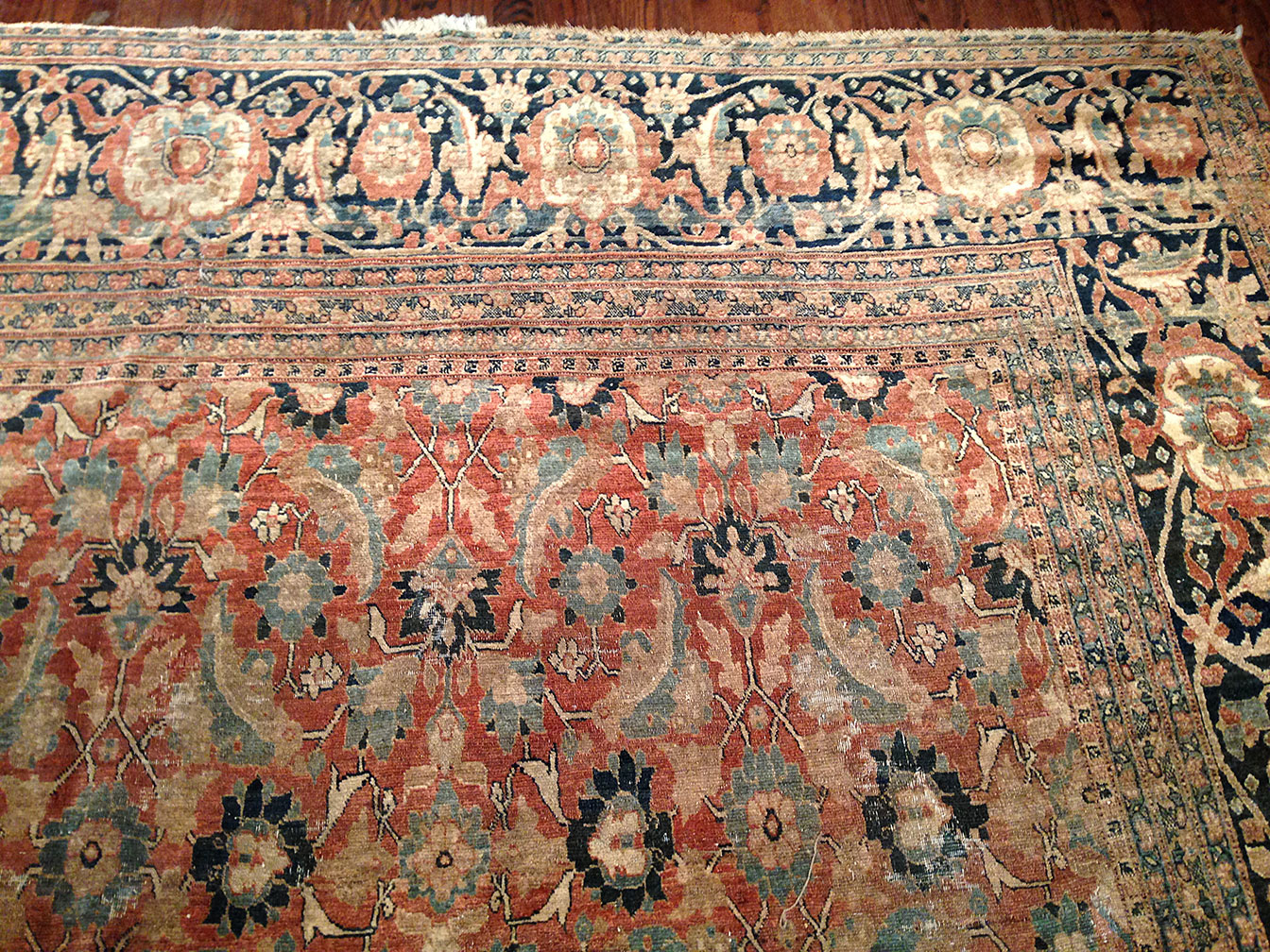 Antique tabriz Carpet - # 9362