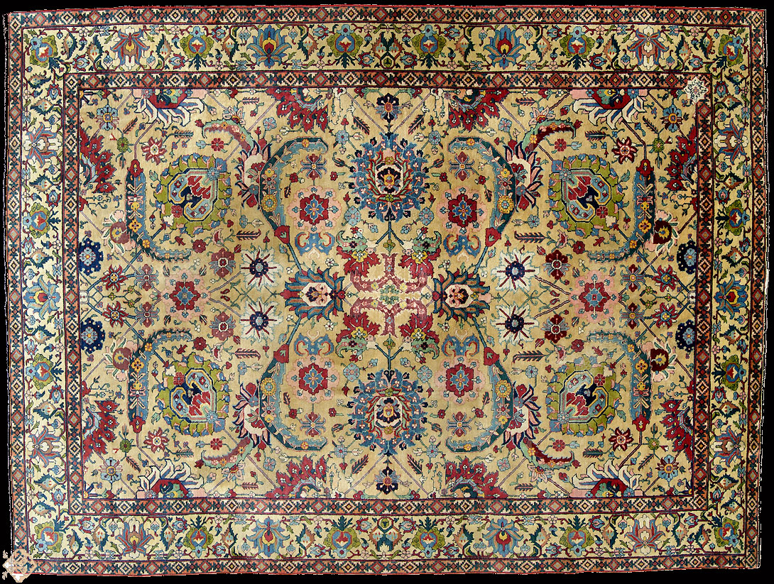 Antique tabriz Carpet - # 9423