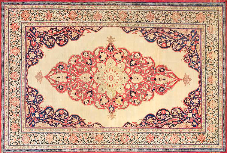 Antique tabriz Carpet - # 9431