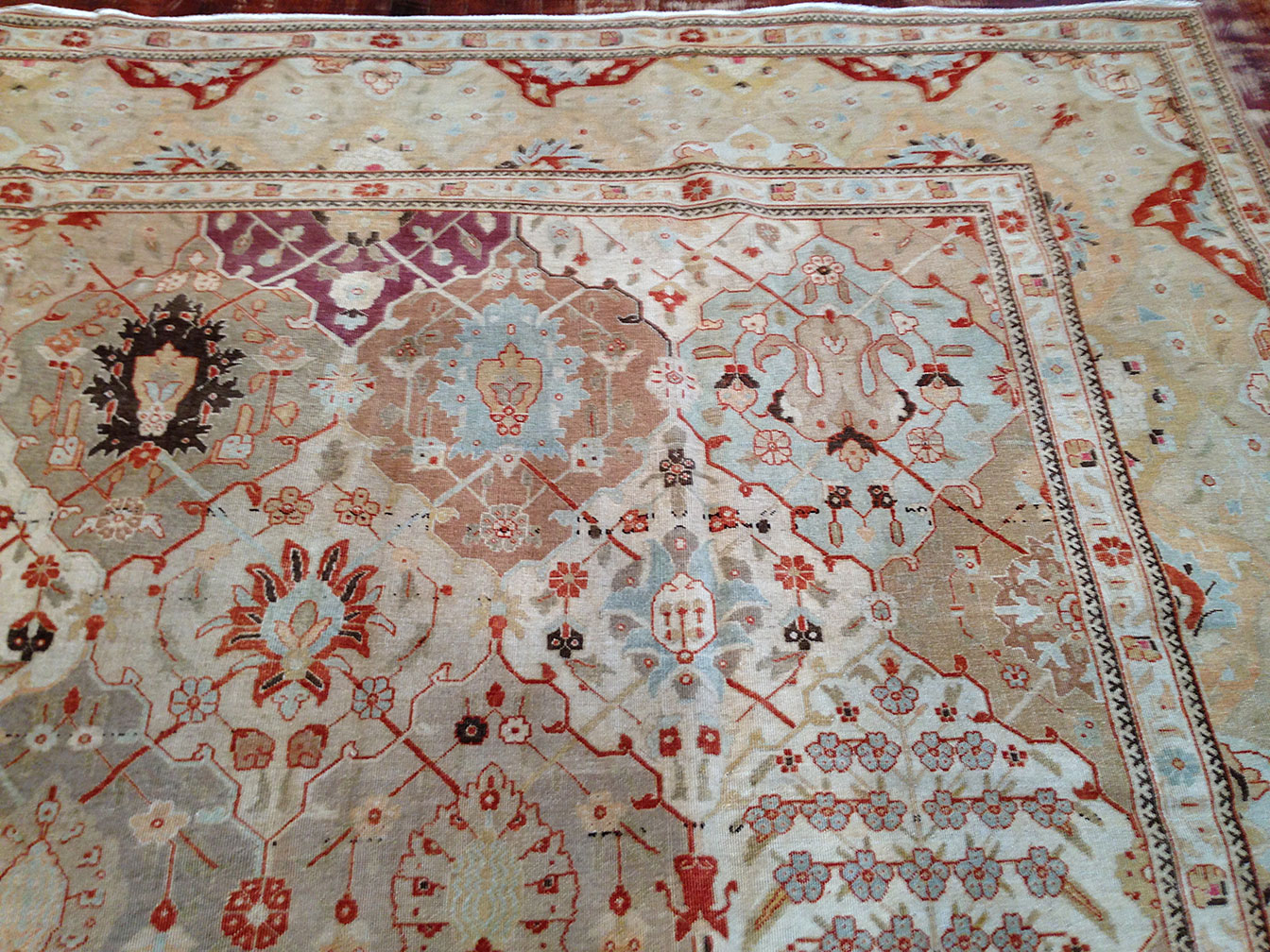 Antique tabriz Carpet - # 9694