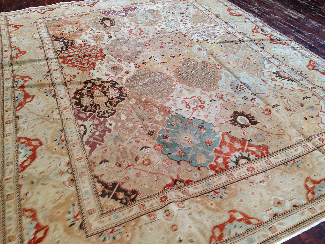 Antique tabriz Carpet - # 9694