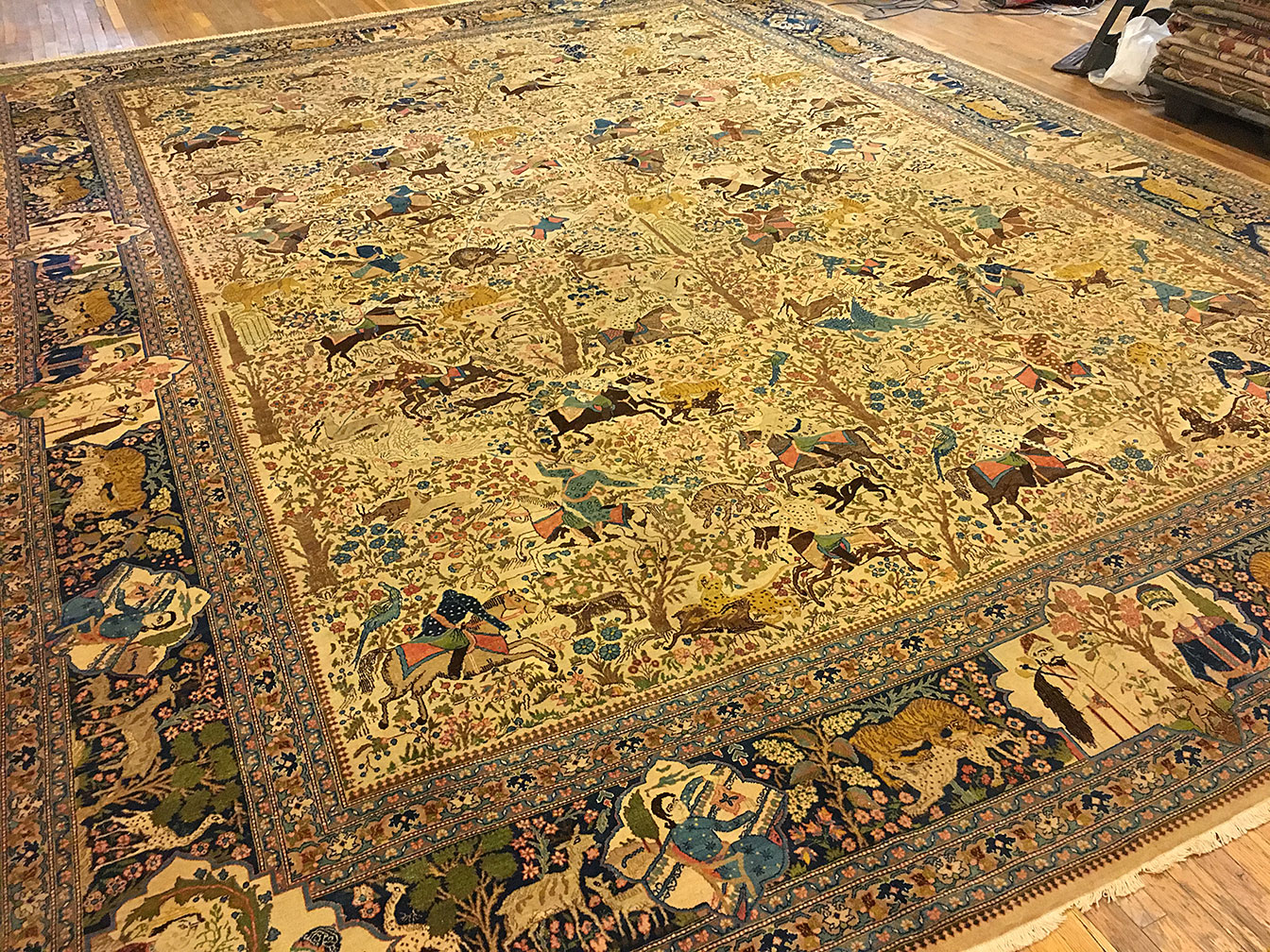 Antique tabriz Carpet - # 9710