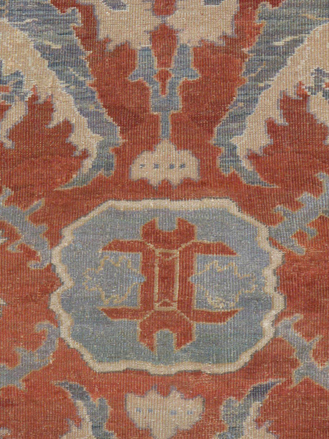 Antique sultan abad Carpet - # 41405