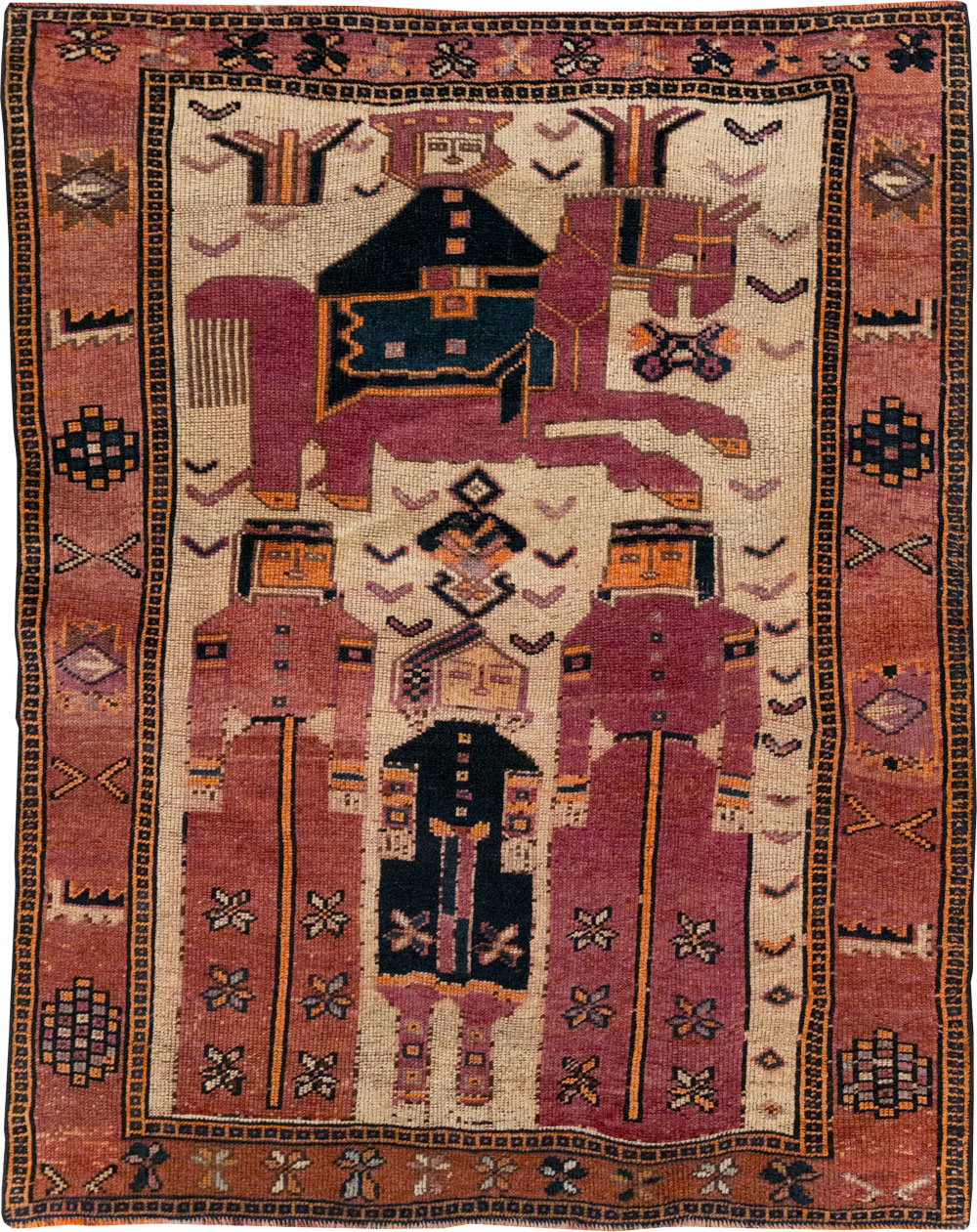 Vintage belouch Rug - # 58116