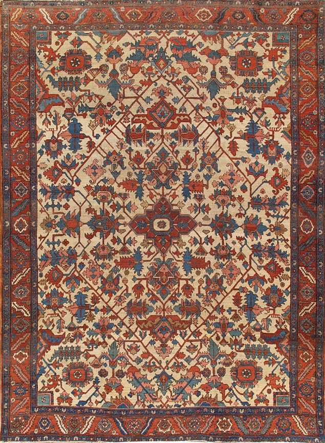 Vintage heriz Carpet - # 8042