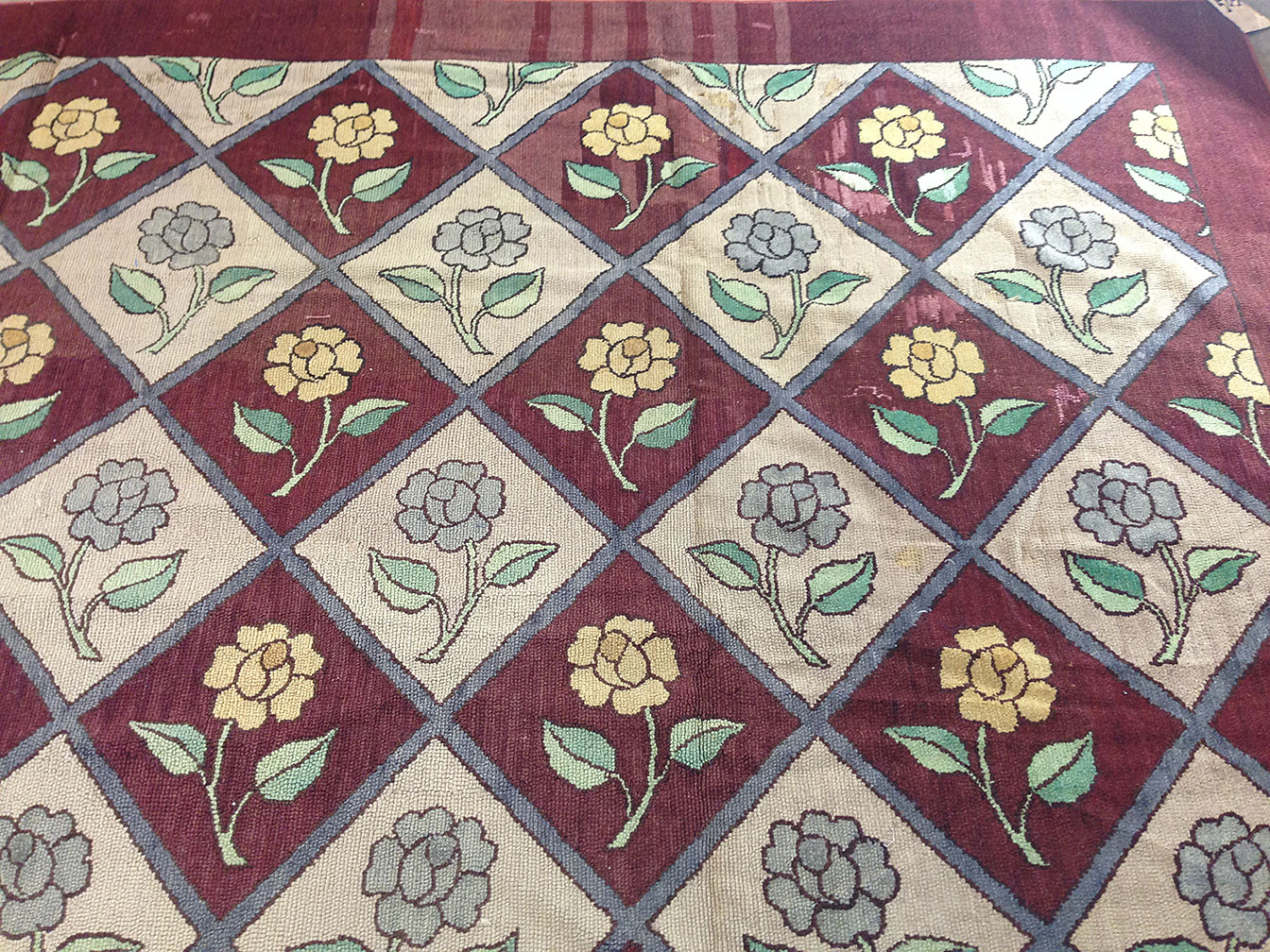 Vintage hooked Carpet - # 50412