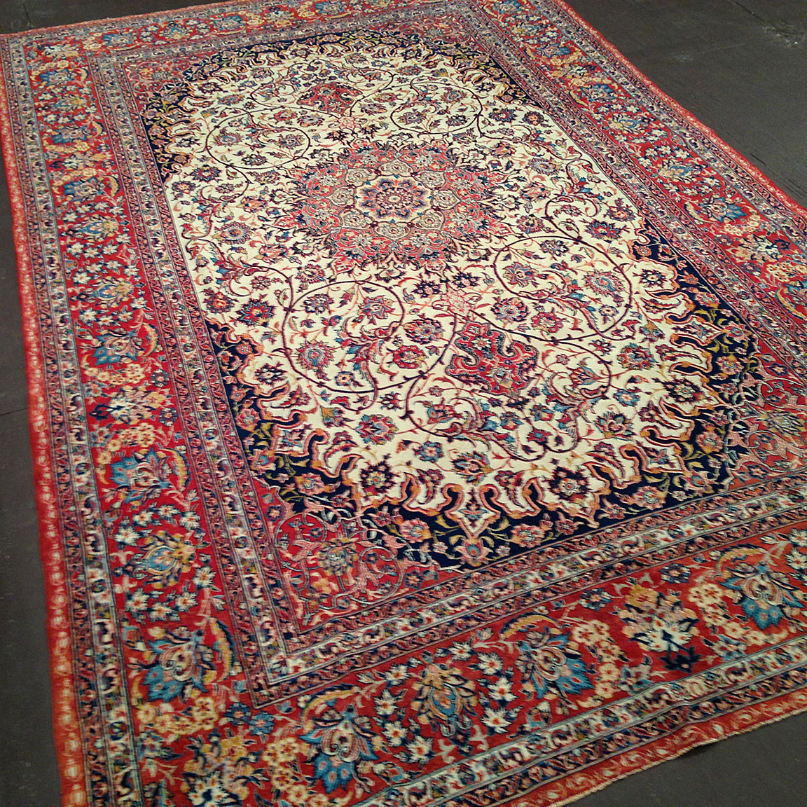 Vintage isphahan Carpet - # 50946
