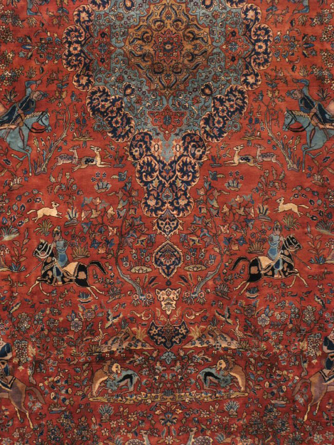 Vintage kashan Carpet - # 51515