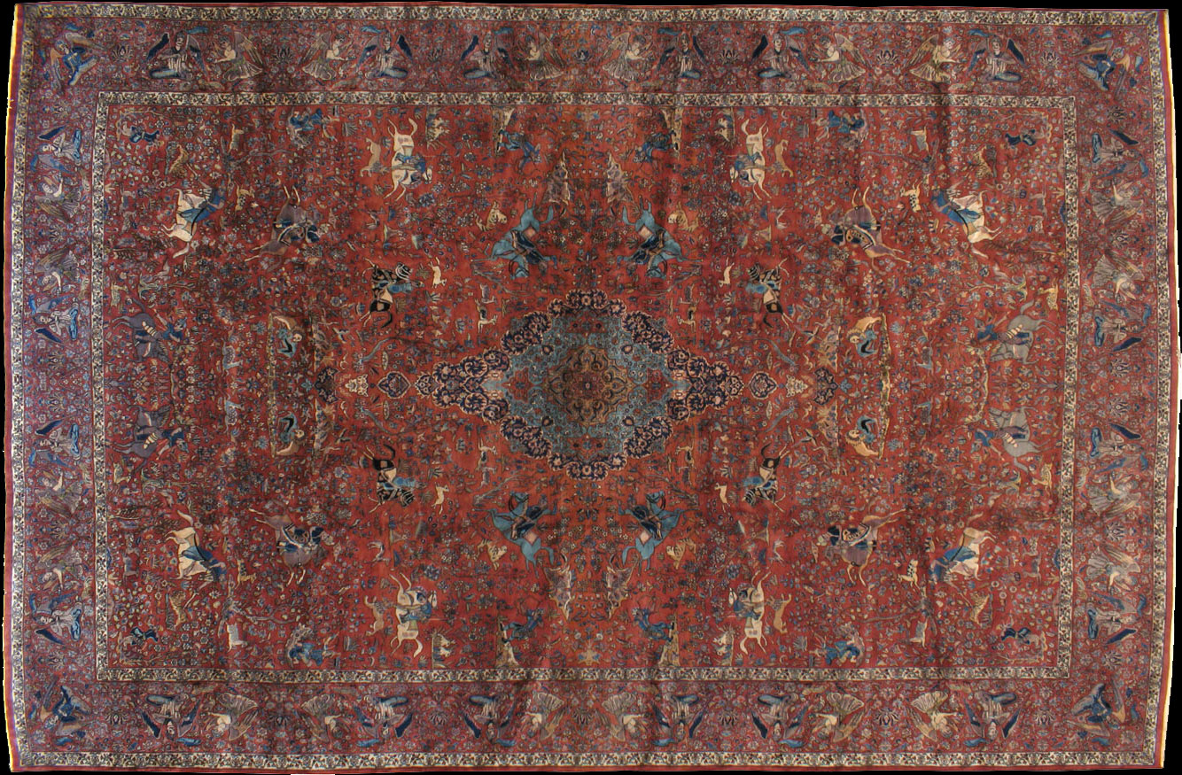 Vintage kashan Carpet - # 51515