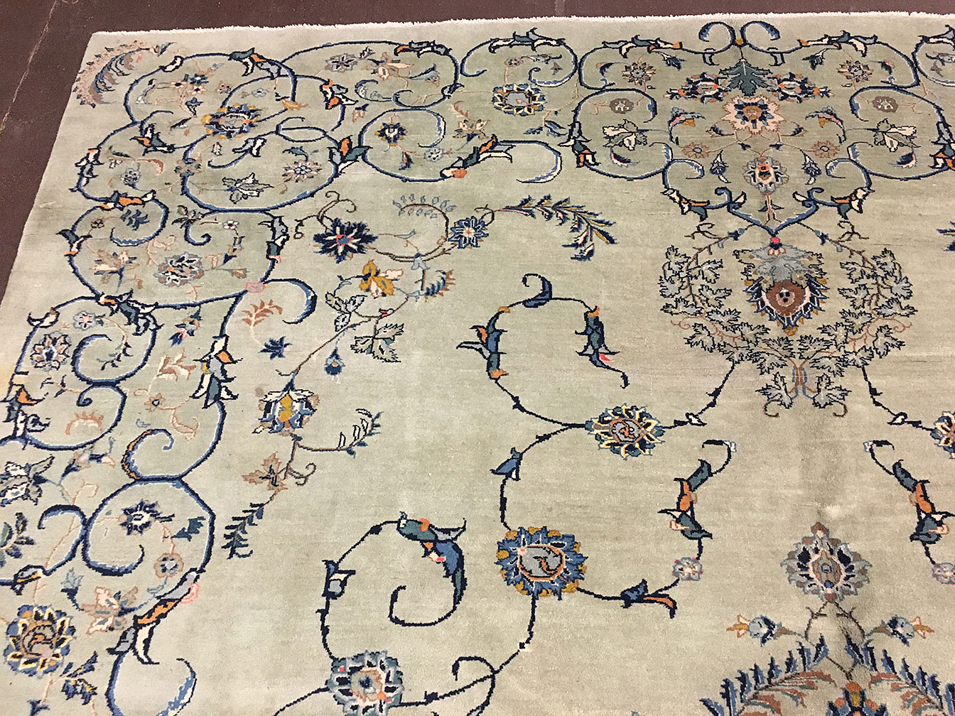 Vintage kashan Carpet - # 52867