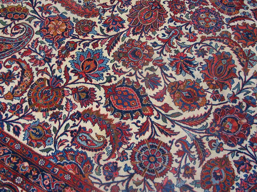 Vintage kashan Carpet - # 55282
