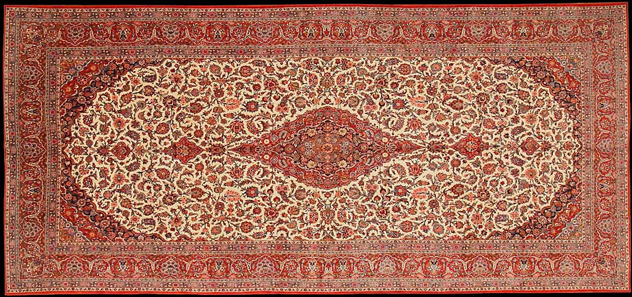 Vintage kashan Carpet - # 6013