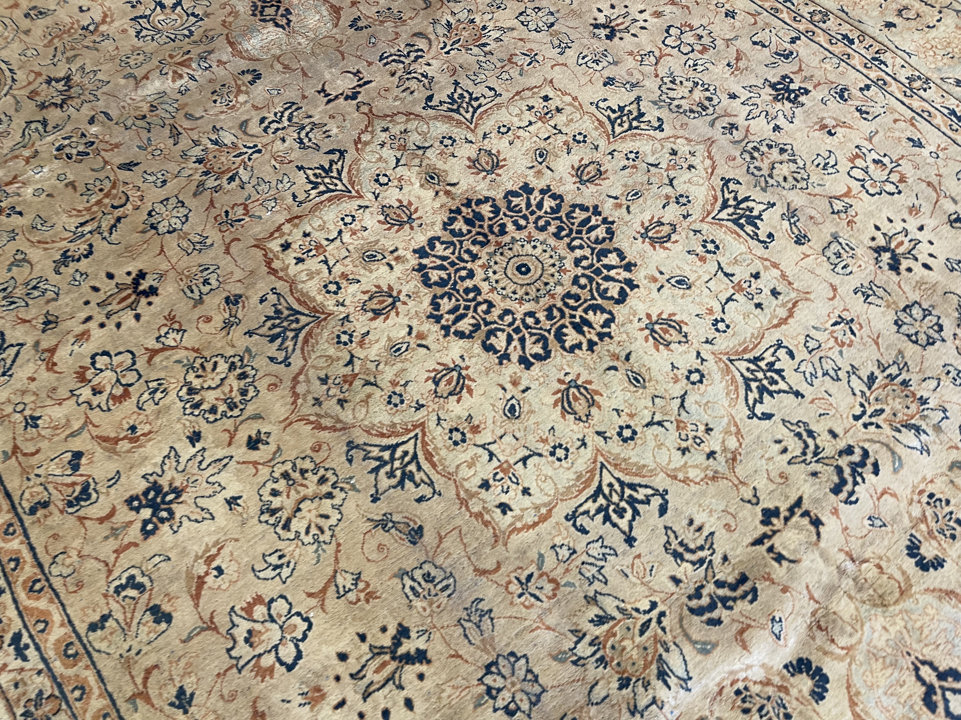 Vintage kashan Carpet - # 78128