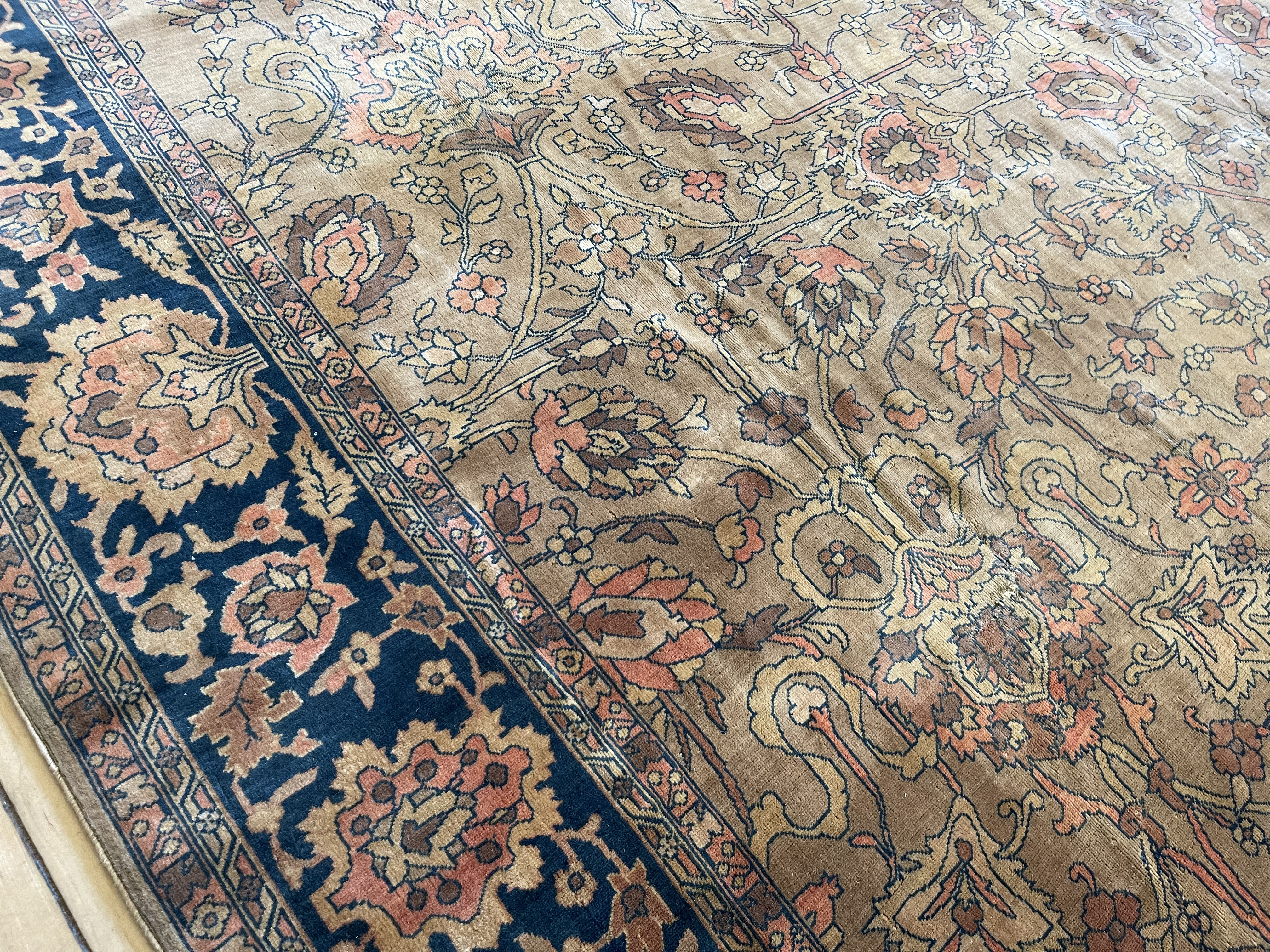 Vintage kashan Carpet - # 78320