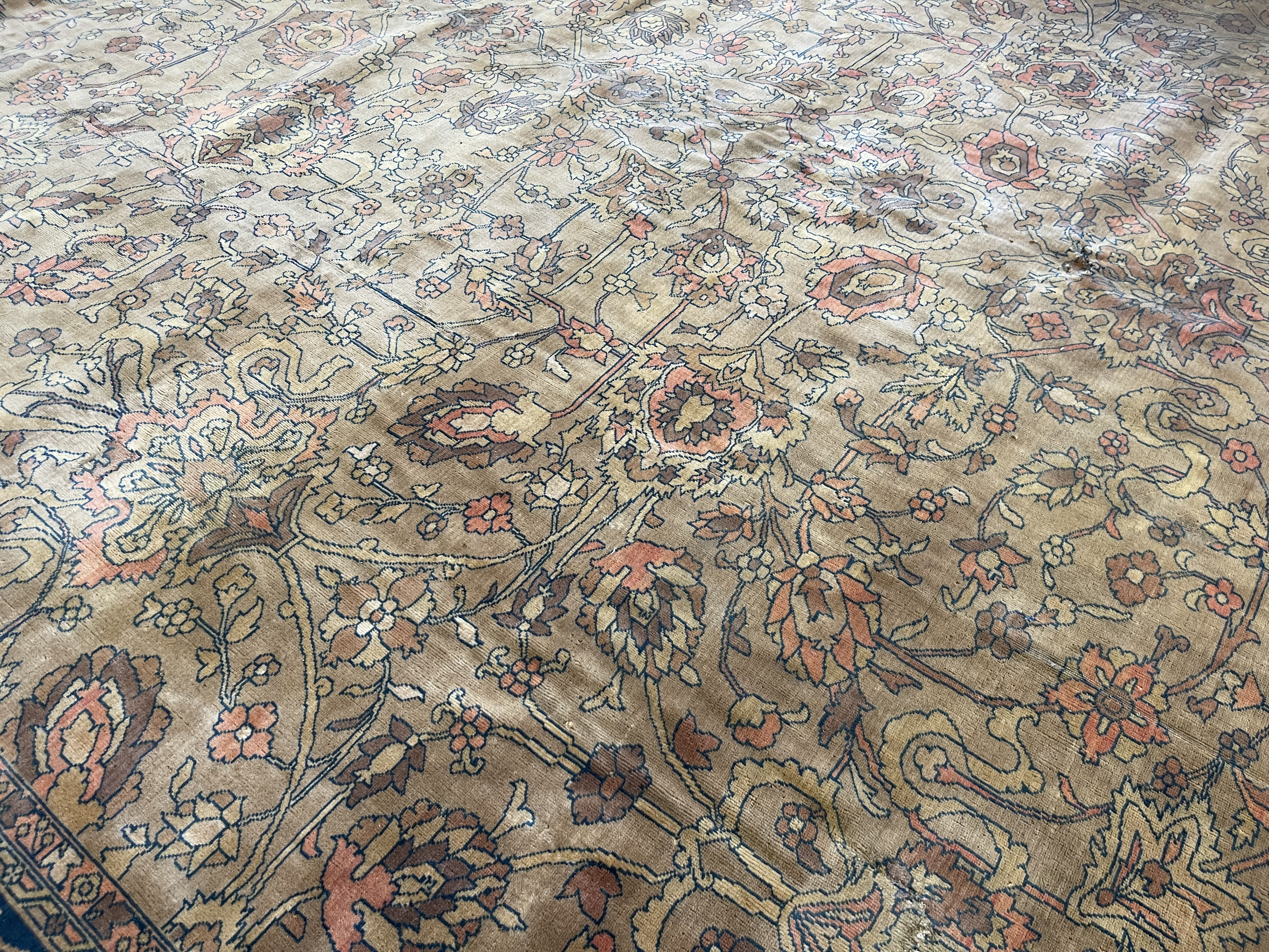 Vintage kashan Carpet - # 78320
