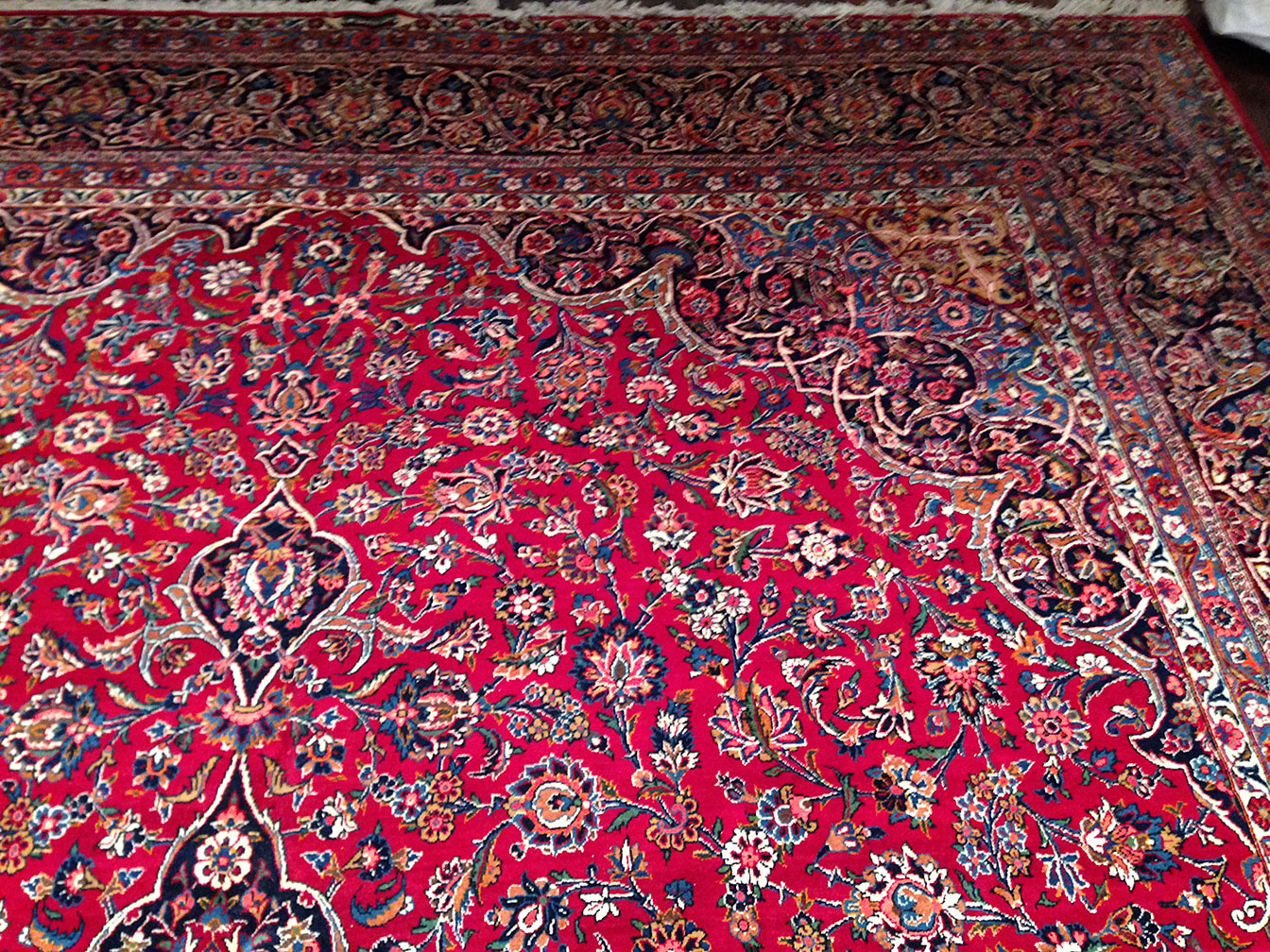 Vintage kashan Carpet - # 9508