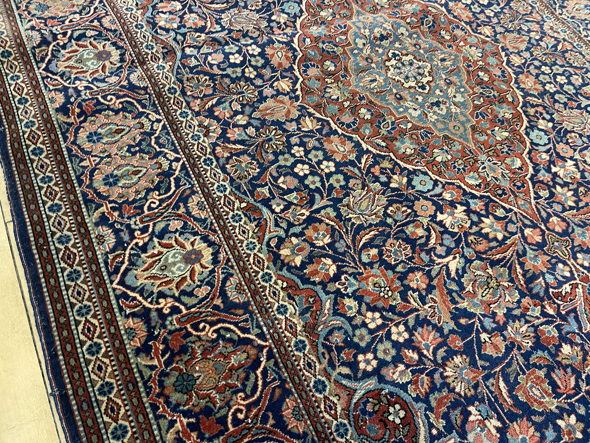 Vintage kashan Rug - # 78153