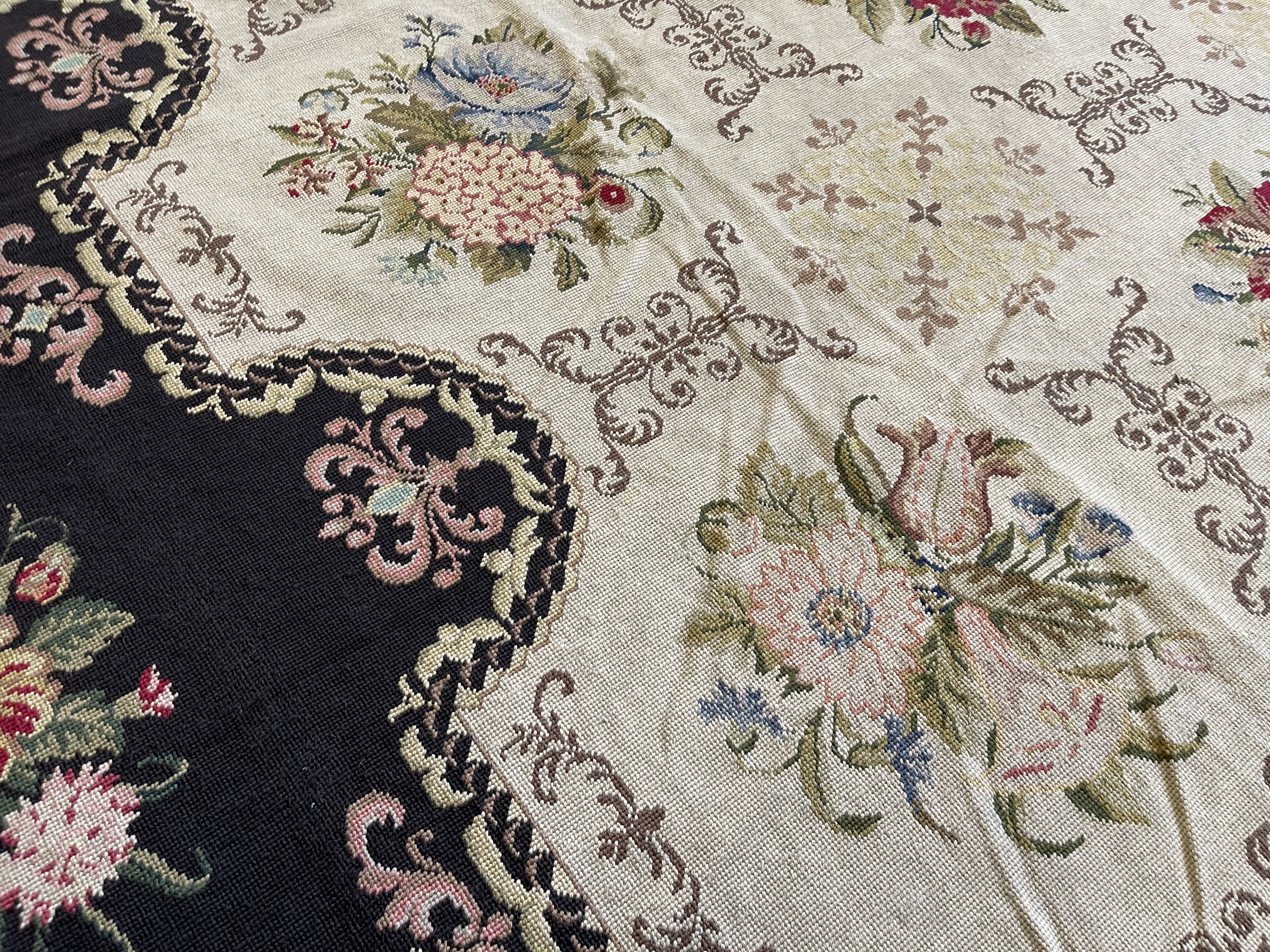 Vintage needlepoint Carpet - # 78361