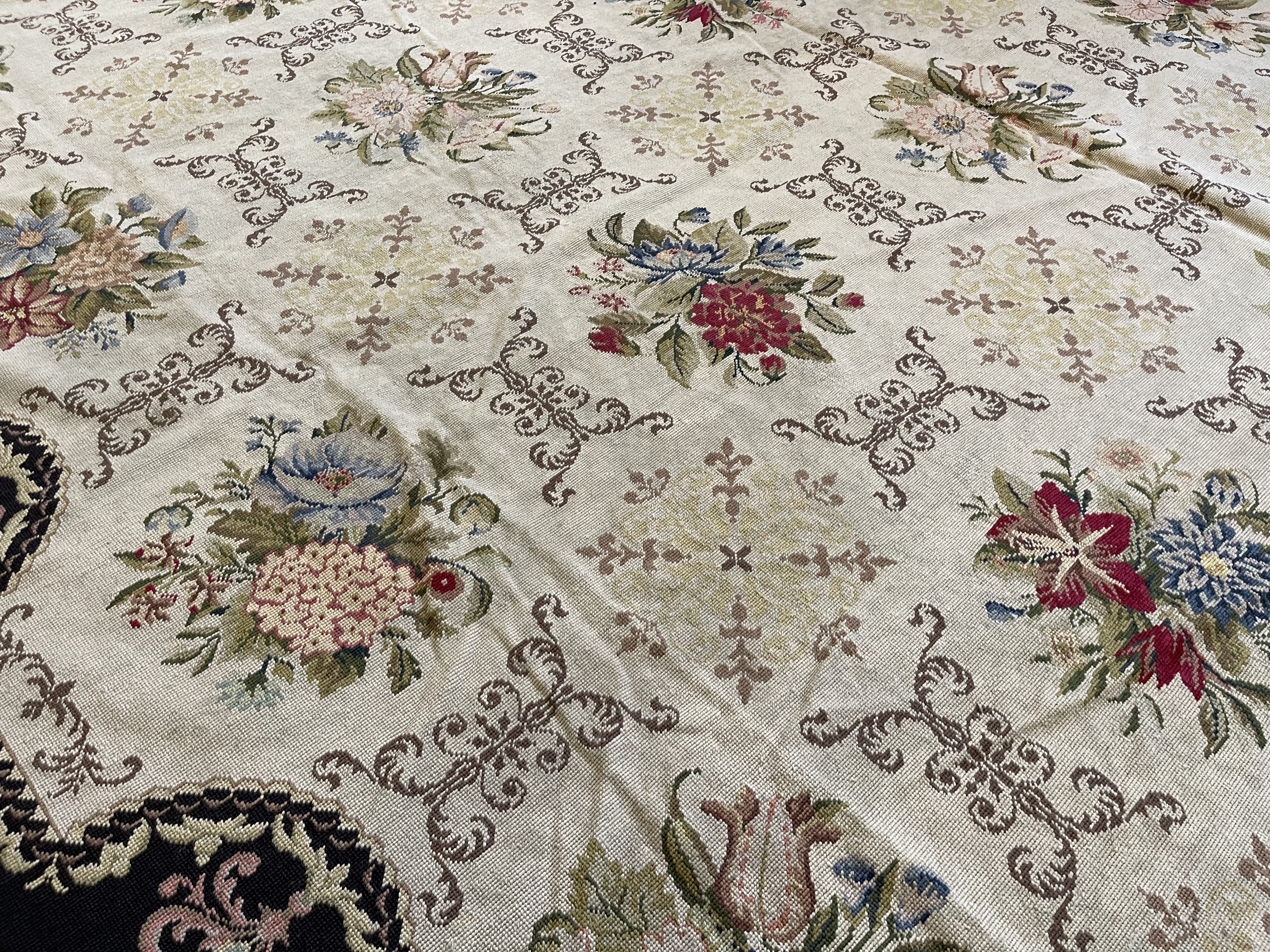 Vintage needlepoint Carpet - # 78361
