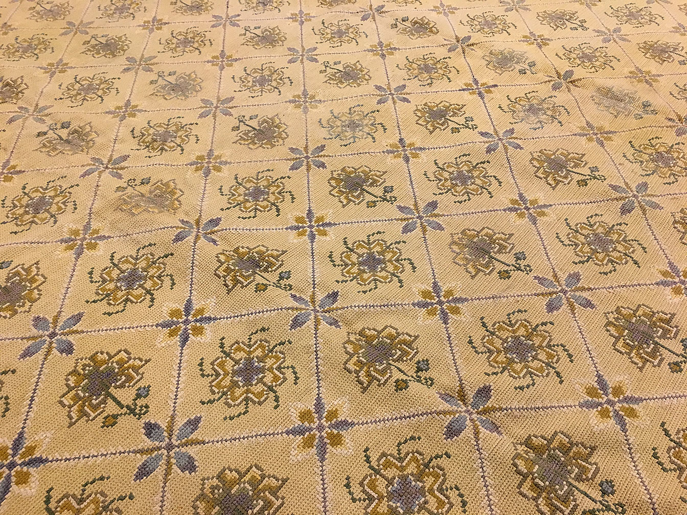 Vintage needlepoint, portuguese Carpet - # 53393