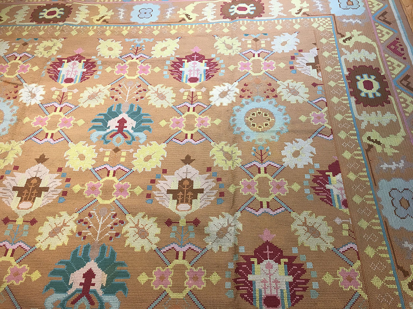 Vintage needlepoint, portuguese Carpet - # 53396